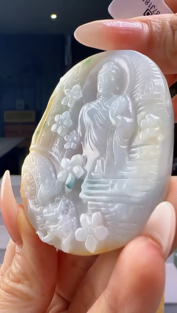 翡翠未镶嵌颈饰YJ@@60B7J18168