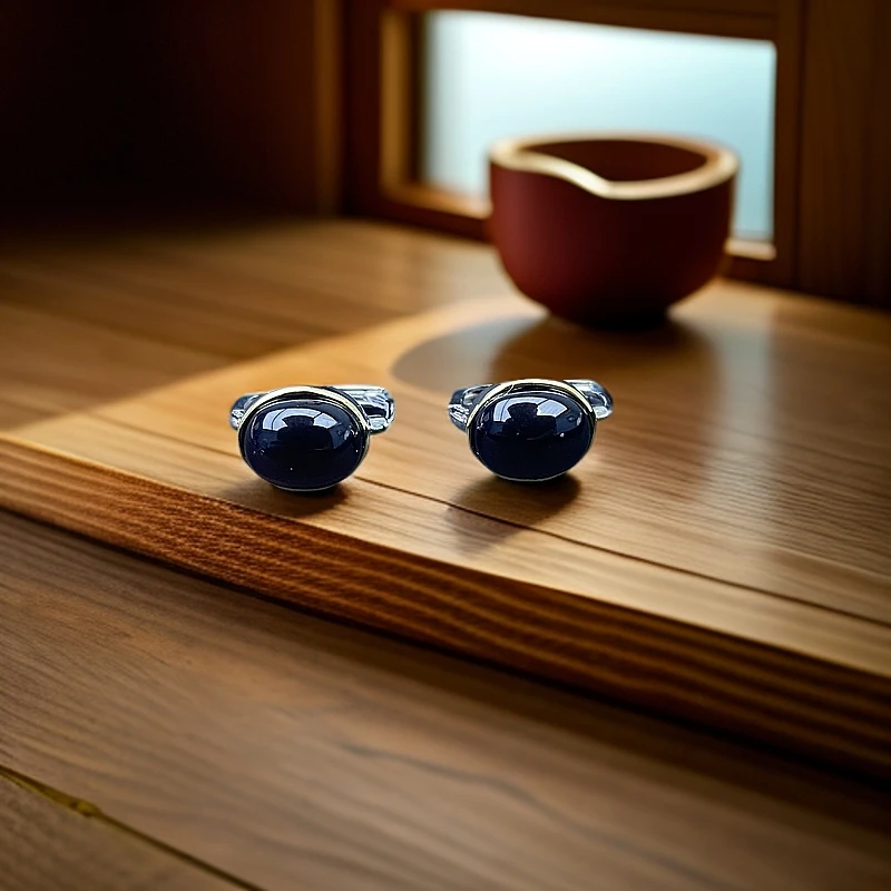 925银耳饰 镶嵌民族风耳饰 ES00727