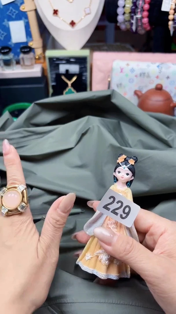 瓷片陶茶666文玩周边多人鸟家防晒衣绿色2xl