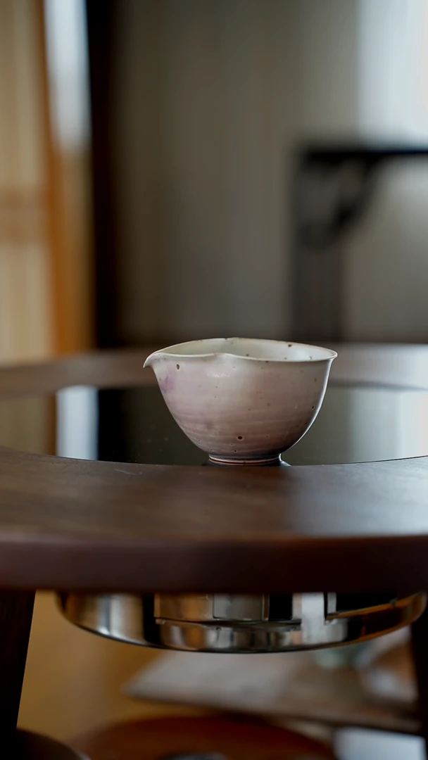 日造柴烧窑变 公道杯