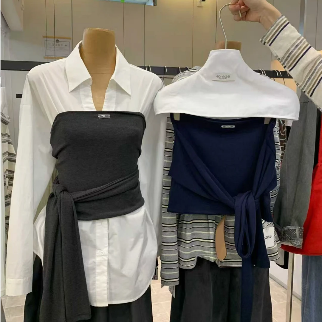25063元英同款！miu系博主感绑带抹胸(单独抹胸)