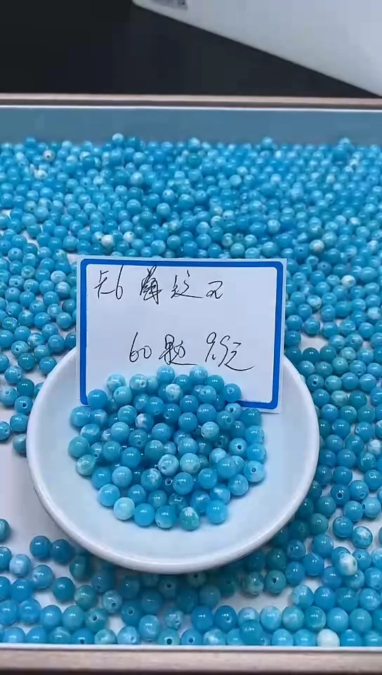 【闪购商品】玛瑙/玉髓未镶嵌散珠C751 海纹 石6mm60个9.9元
