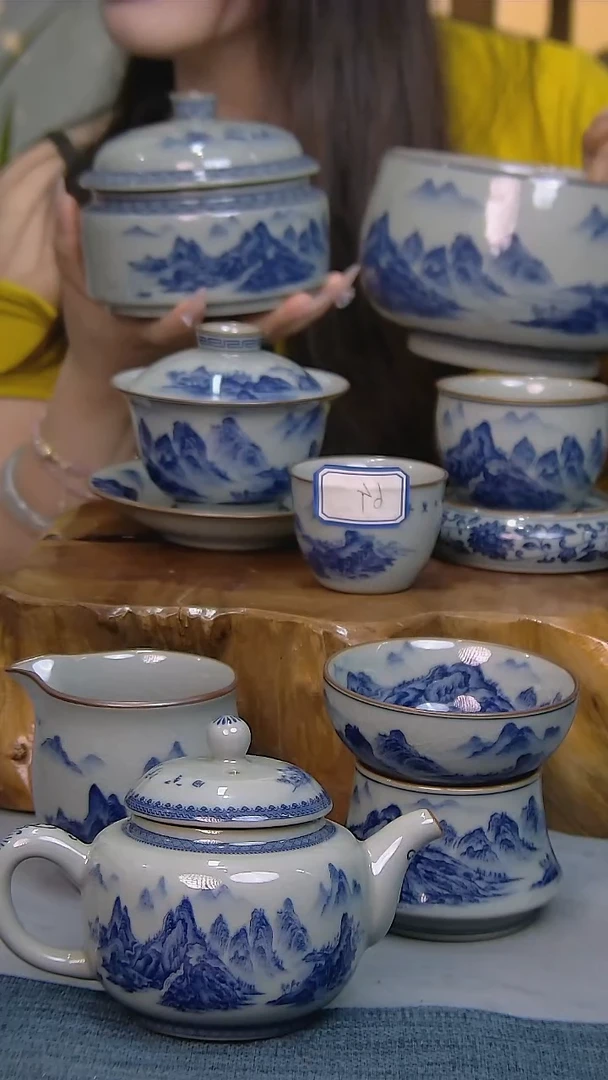 简装家用款14件套 陶瓷家用茶具系列