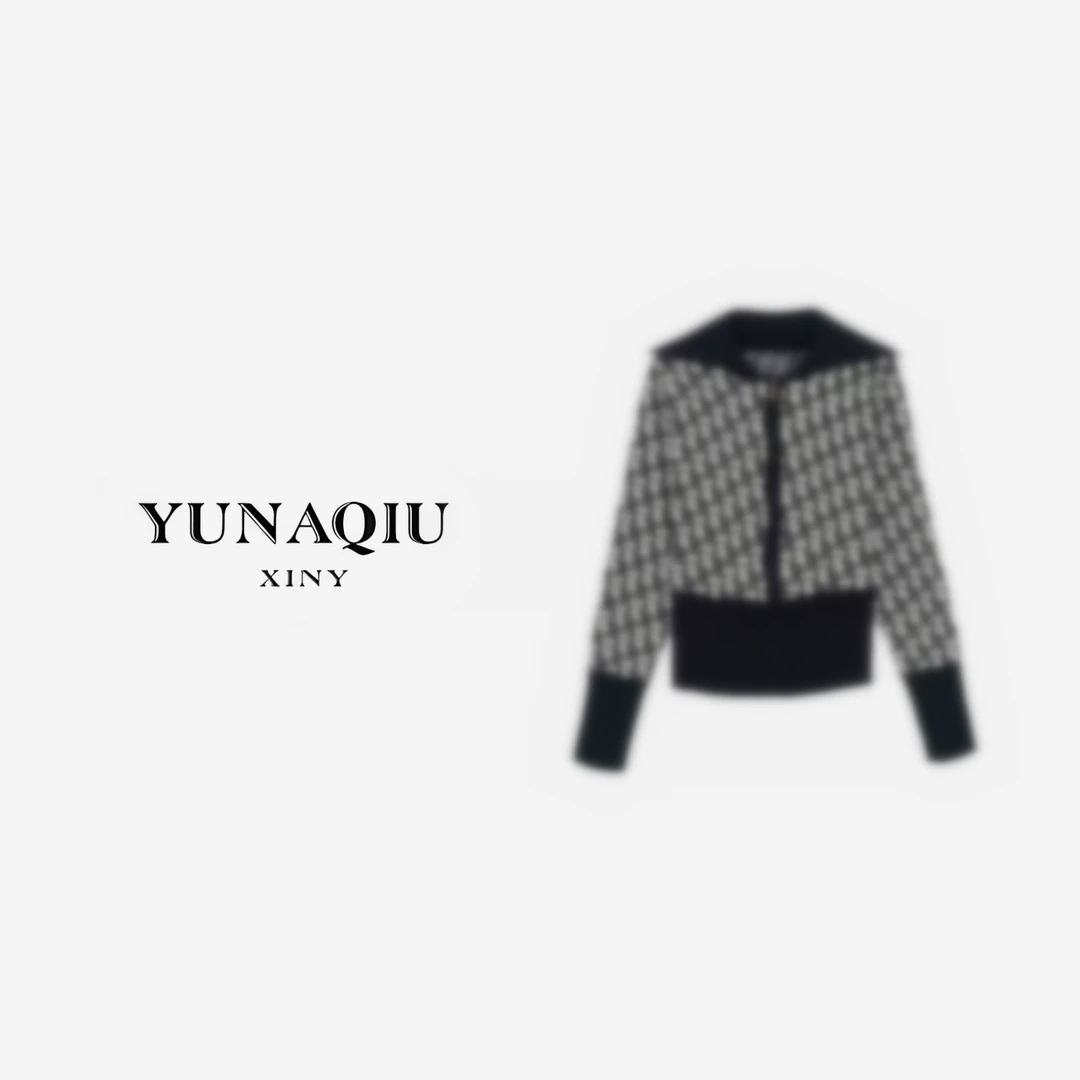 YUNAQIU-时尚休闲长袖套头镂空针织衫百搭毛针织衫-9781