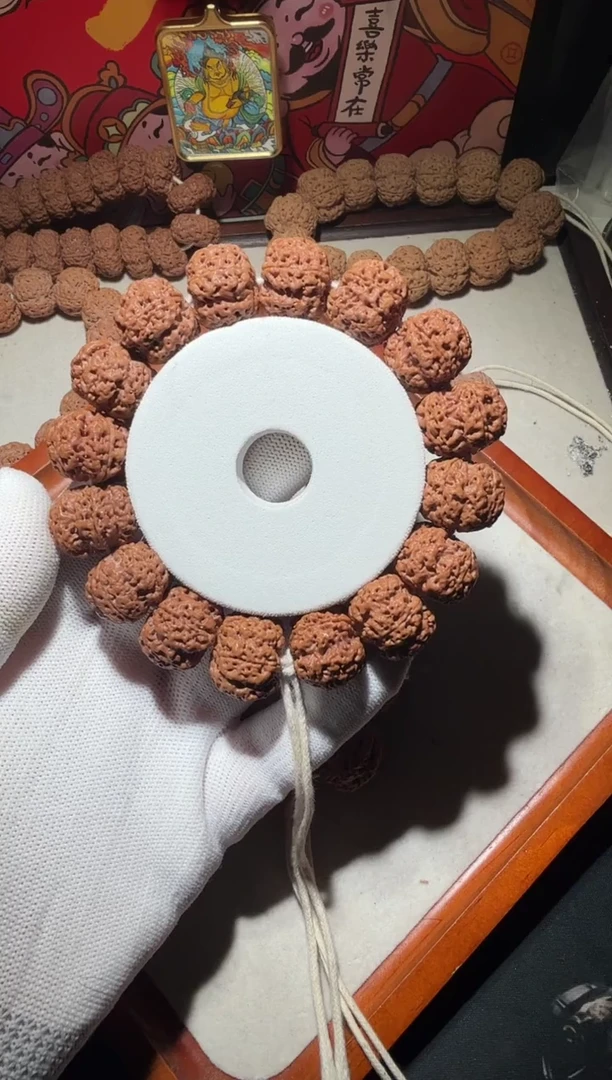 【闪购商品】金刚菩提手串超头飞碟纽扣五星蜂王20