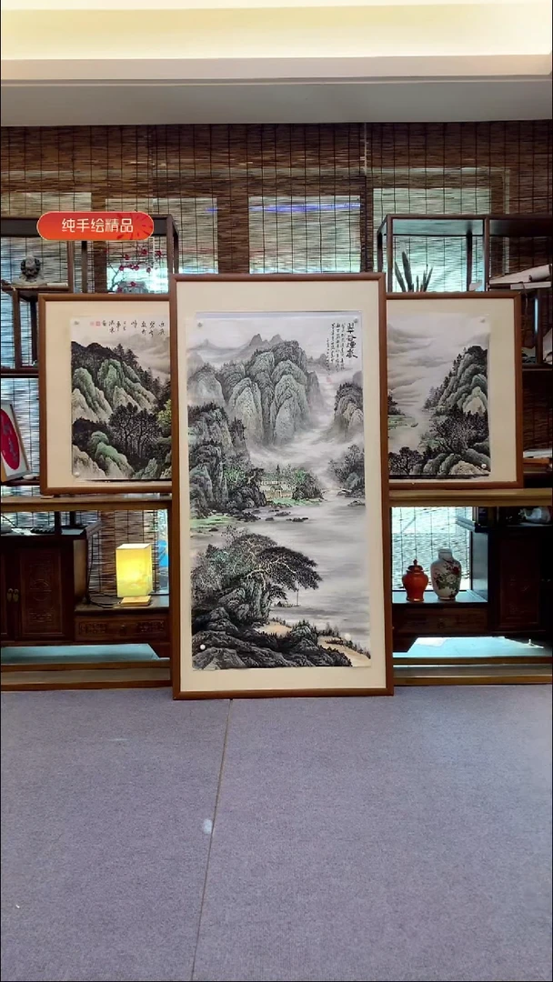 国画杨宣纸画芯不含框尺寸138*68cm