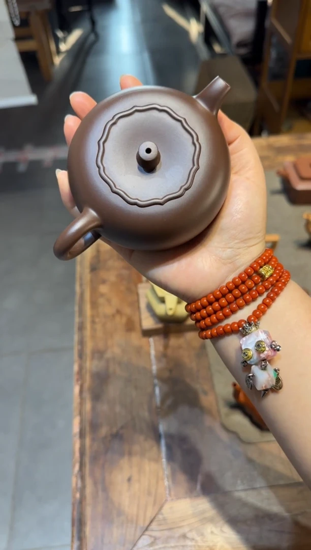 茶壶紫砂郁*香柿柿如意