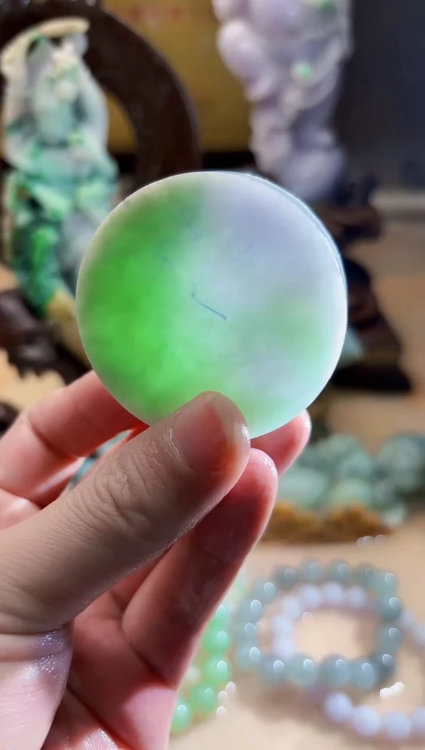 未镶嵌挂件翡翠A货张麦7885