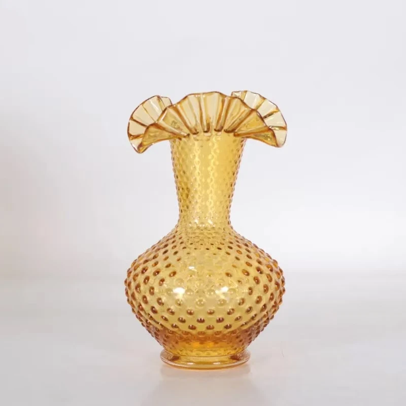 【创意手工琉璃花瓶18】中古风法式复古艺术小众花器摆件餐厅装饰