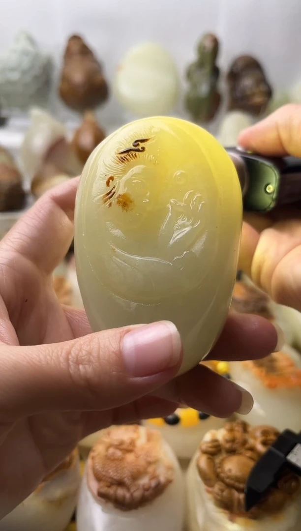 石材古青石棉纹正常不退换观音