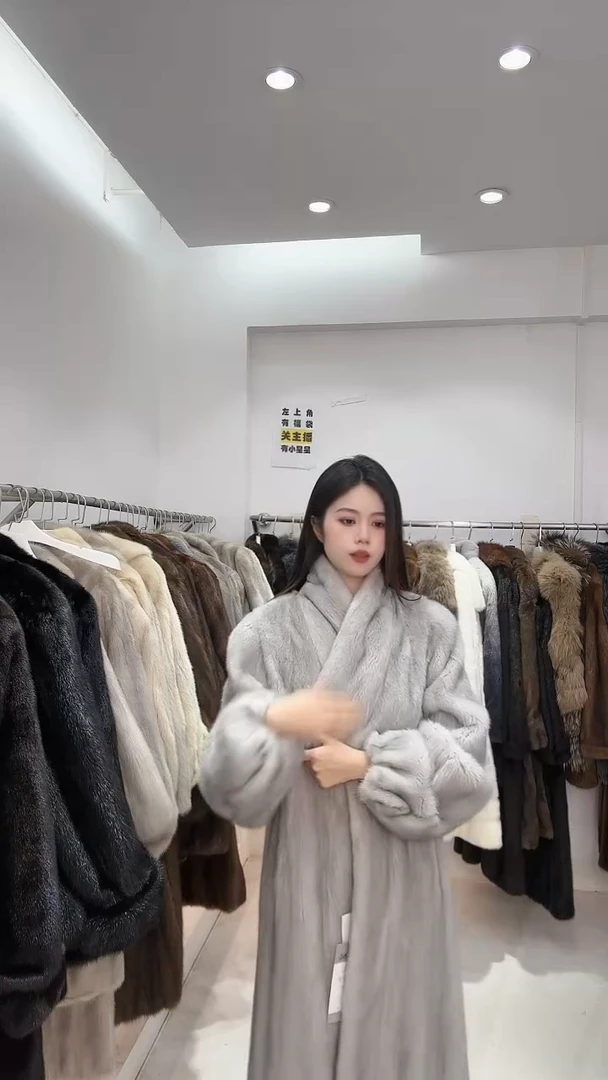 毛巾领 小橙子进口中古貂