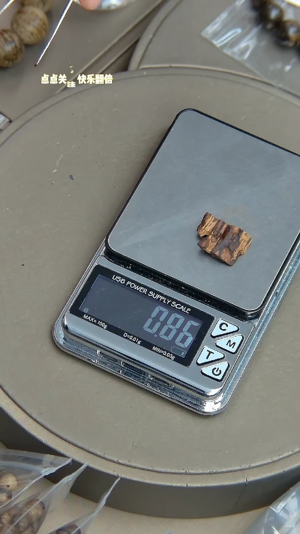 【闪购商品】沉香吊坠沉水芽庄沉香白奇楠0.86克随型挂件