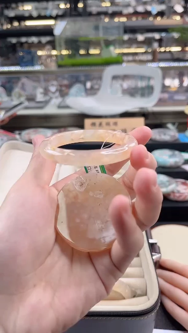 未镶嵌手镯石英质玉57圈口 （赠品镯心）3886372