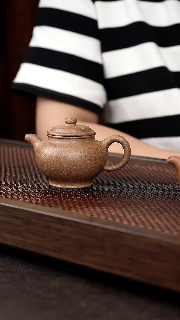 茶壶紫砂芝麻绿掇只