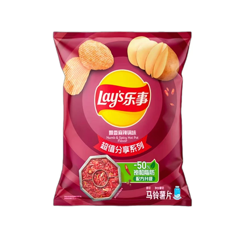 乐事飘香麻辣锅味原切马铃薯片 40g */袋