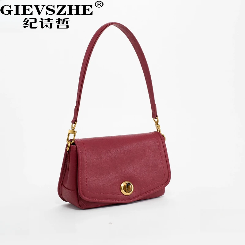 纪诗哲包包女款腋下包百搭红色婚包送女友老婆双旦情人节礼物