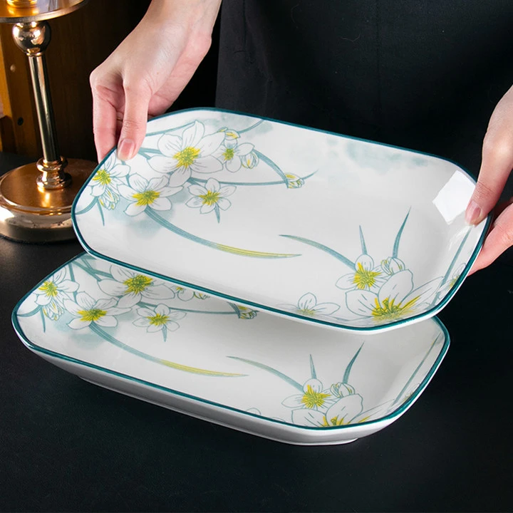 12英寸水仙花鱼盘2只装 包邮到家