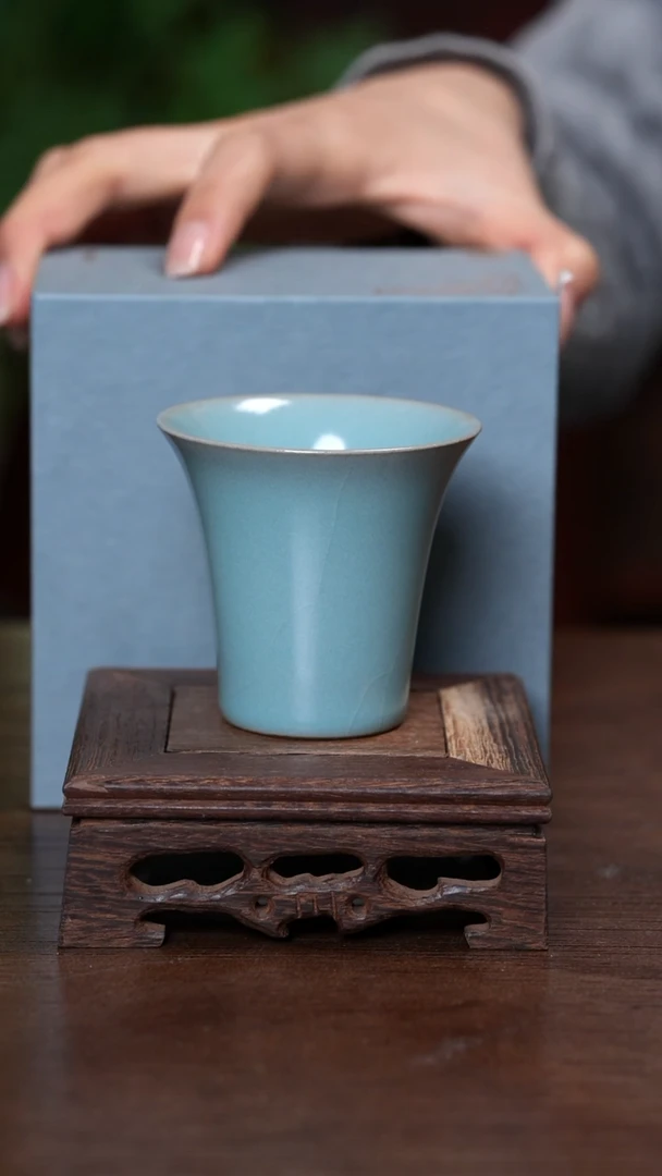 【闪购商品】宝丰清凉寺原产地汝瓷撇口闻香杯