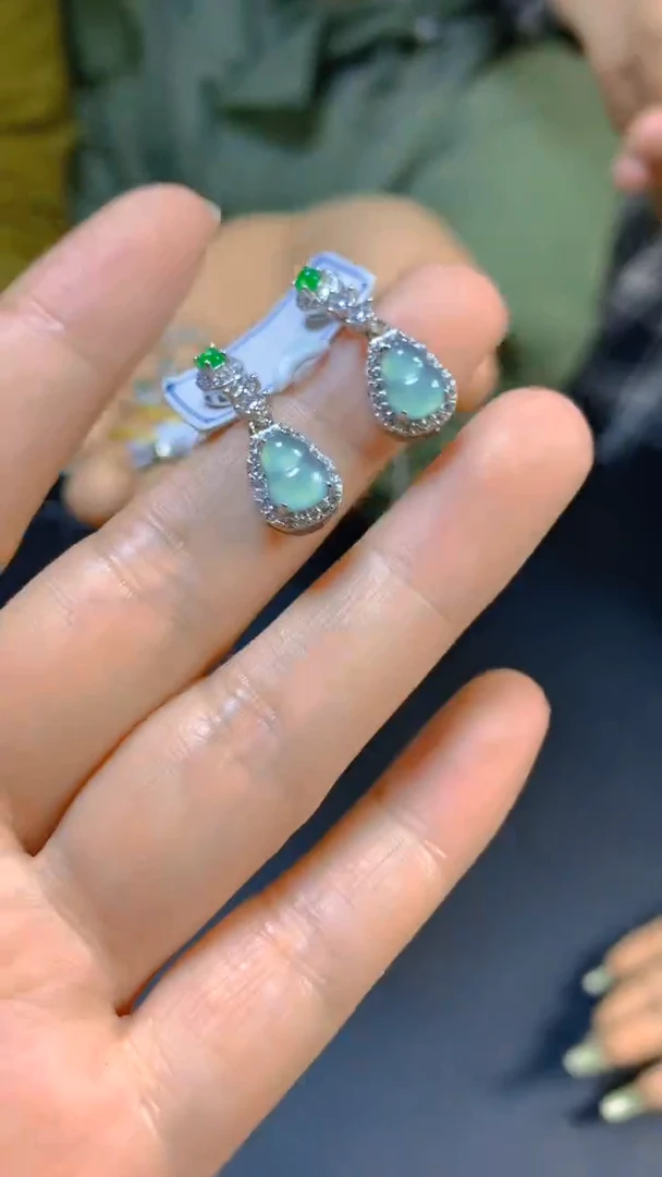 【闪购商品】翡翠耳饰未镶嵌0833628376/多样性发一