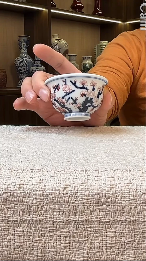 瓷片景德镇毛仔柴窑杯