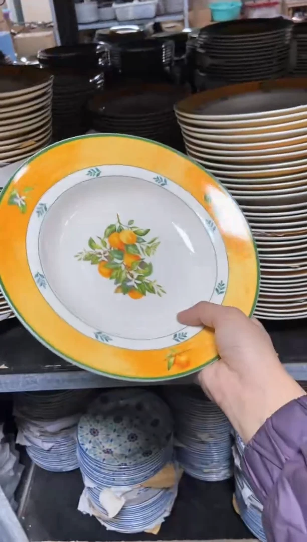 【闪购商品】瓷片陶瓷原单CC610餐具1个汤