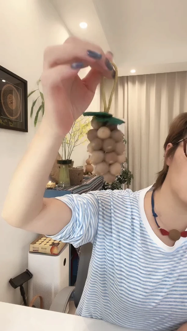 泥塑元旦礼物   平安避疫紫气长风 大葡萄串