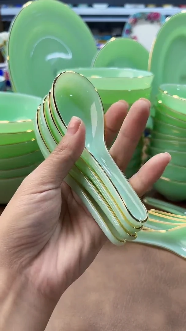 玉瓷 勺子4个景德镇餐具