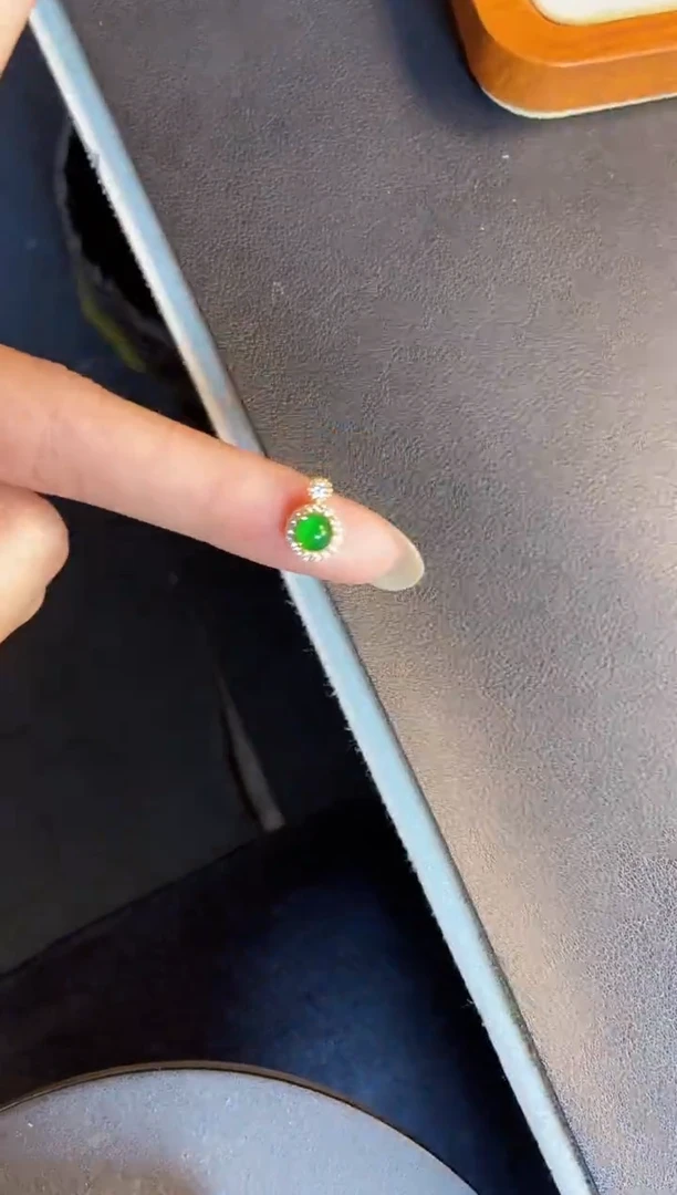 吊坠(不含链)银S925镶嵌翡翠1