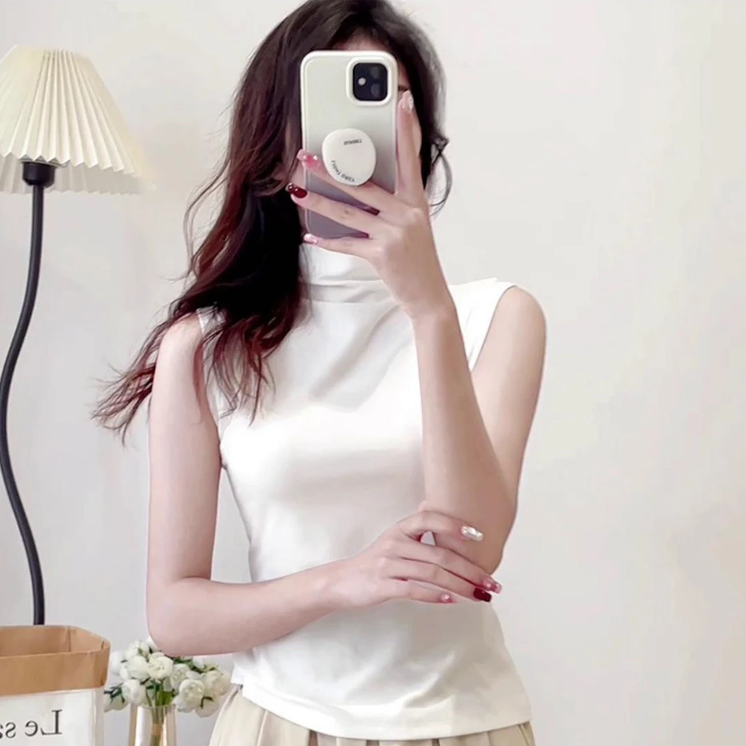 【锦衣服饰】LX 3018百搭半高领短袖