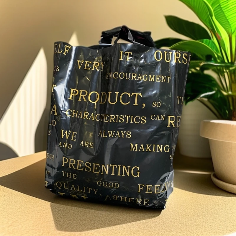 厂家批发服装店竖款手提袋礼品塑料男女童装装批发袋手拎定制袋子