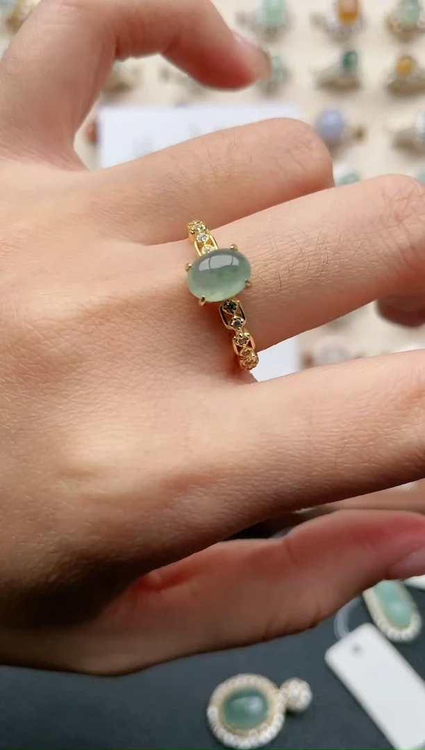 【闪购商品】翡翠戒指银S925镶嵌1111