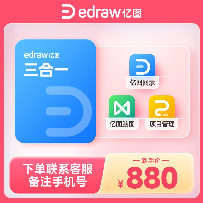 亿图【三合一】脑图+图示+项目管理终身pro会员