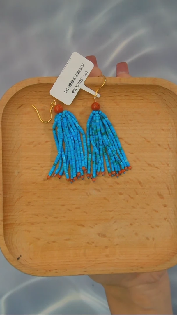 【闪购商品】南红玛瑙耳环银S925镶嵌发货一件