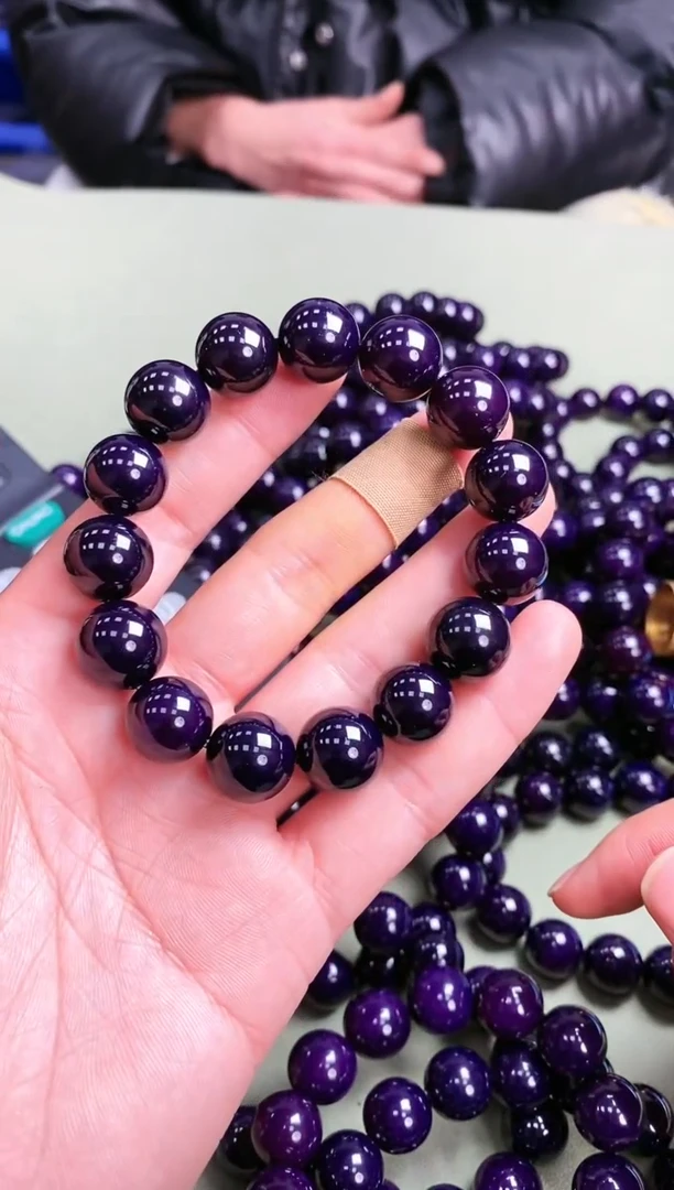 【闪购商品】玛瑙/玉髓手链未镶嵌紫杉醇紫俱来卡14