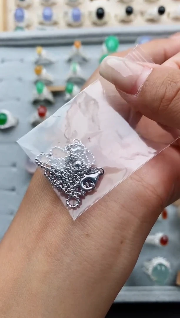 翡翠戒指银S925镶嵌缅甸天然A货翡翠111   10-