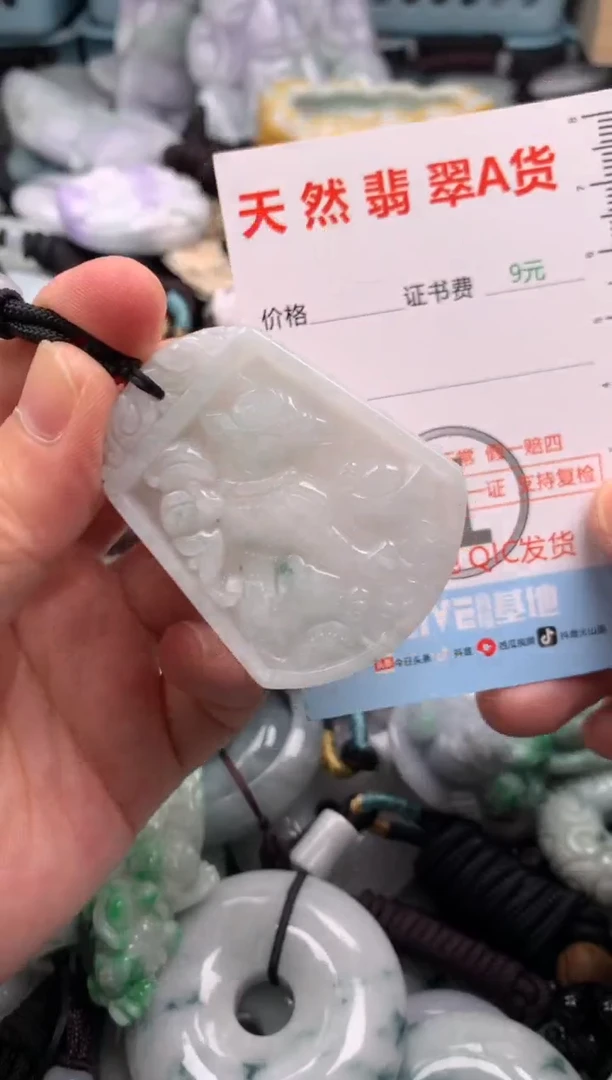 翡翠未镶嵌吊坠(不含链)1