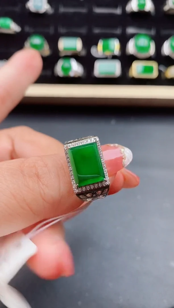 【闪购商品】翡翠戒指银S925镶嵌121212