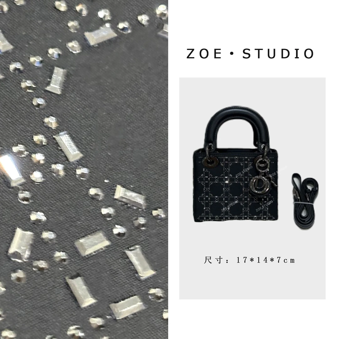【佐伊甄选】ZT-D7233-水钻黑轻奢女士时尚百搭单肩腋下斜挎包包