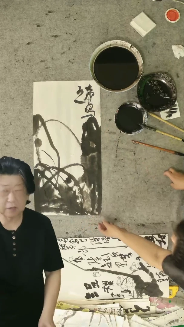 书法朱*杰胡大成老师  国画作品