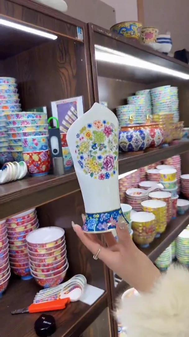 【闪购商品】瓷片景德镇陶瓷筷子筒1个