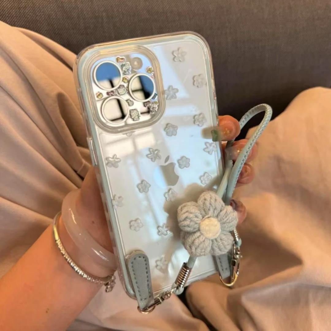 小碎花挂件适用iPhone16promax手机壳华为/荣耀/OPPO/vivo/小米