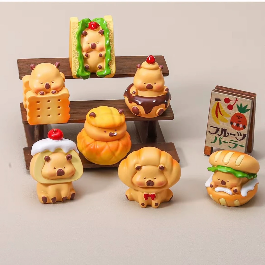 【彩绘卡皮巴拉甜品】一代diy树脂桌面摆件