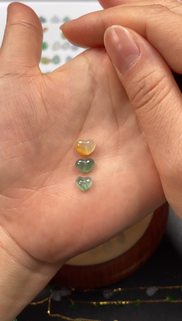 吊坠(不含链)未镶嵌翡翠3个JK305