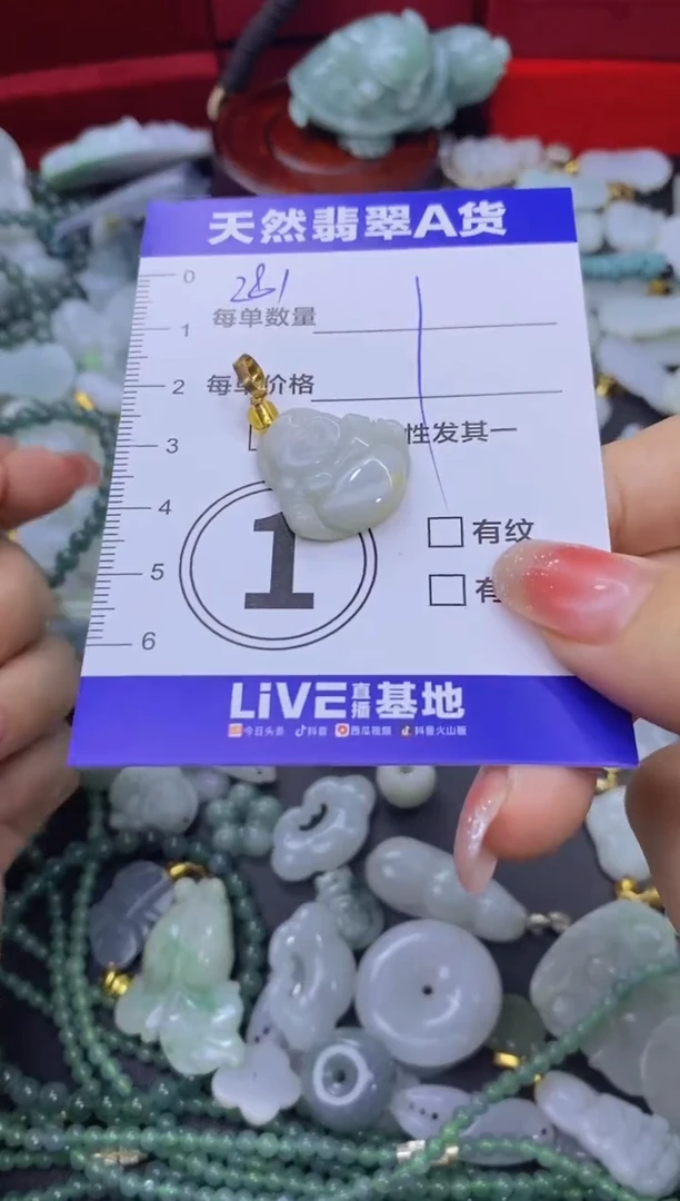 颈饰未镶嵌翡翠天然翡翠A货批量多样性发一件