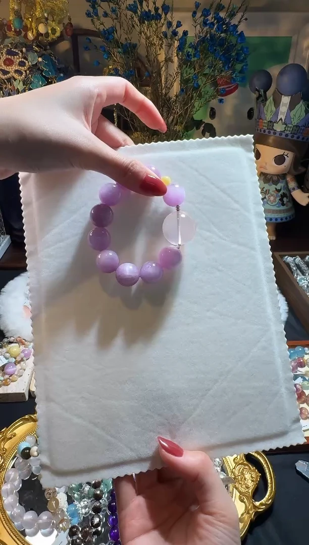 【闪购商品】锂辉石手串未镶嵌紫锂辉手串