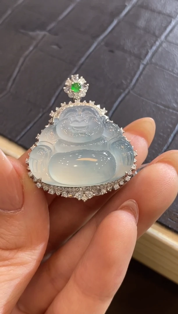 【闪购商品】翡翠颈饰18K金镶嵌收到货48小时鉴赏期（超时不退不换）