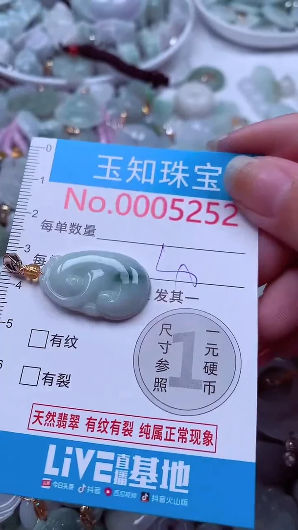 吊坠(不含链)未镶嵌翡翠5252