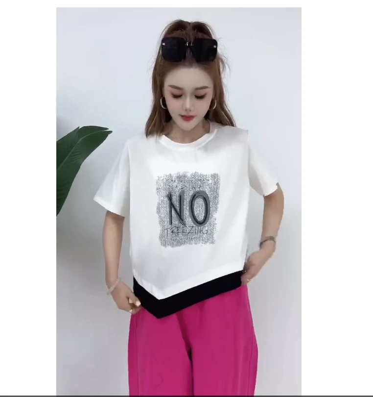 0515-02  女士休闲显瘦气质百搭简约T恤   YLS   25225
