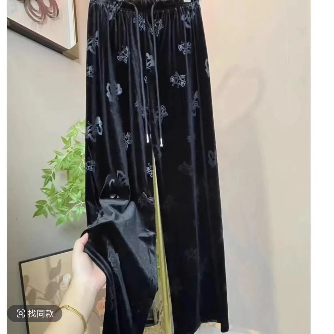 蝴蝶直通拖地裤】2025新款百搭拖地裤
