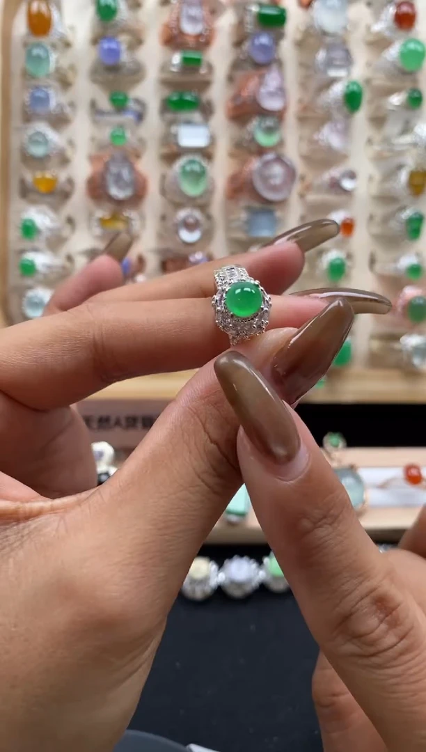 未镶嵌戒指翡翠缅甸天然a货翡翠